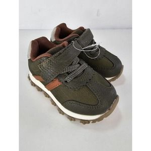 Simple Joys by Carter's Boy's Bailey Running Shoe, Army Green 5 Kid Toddler